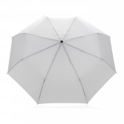 Компактный зонт Impact из RPET AWARE™ с бамбуковой ручкой, 20.5 Компактный зонт Impact из RPET AWARE™ с бамбуковой ручкой, 20.5