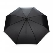 Компактный зонт Impact из RPET AWARE™ с бамбуковой ручкой, 20.5