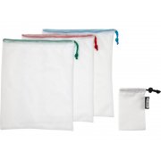 Набор сетчатых сумок «Trio» из вторичного ПЭТ