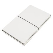 Набор подарочный SILENT-ZONE: бизнес-блокнот, ручка, наушники, коробка, стружка, бело-черный Белый арт. 39435/35