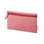 Косметичка HALGAR, рециклированный хлопок Красный