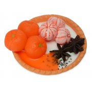 Мыло ручной работы «Тарталетка с мандаринами»