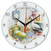 Часы стеклянные на заказ Time Wheel арт. 18865.01 Часы стеклянные на заказ Time Wheel арт. 18865.01