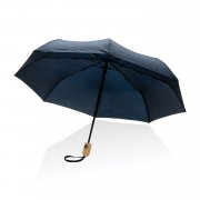 Автоматический зонт Impact из RPET AWARE™ с бамбуковой ручкой, d94 см