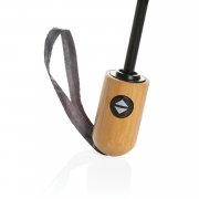 Автоматический зонт Impact из RPET AWARE™ с бамбуковой ручкой, d94 см