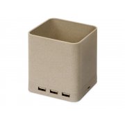 Настольный органайзер Cubic с функциями USB-хаба и беспроводной зарядки