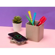 Настольный органайзер Cubic с функциями USB-хаба и беспроводной зарядки