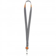 Чехол для карточки с лентой и ретрактором Devon, оранжевый