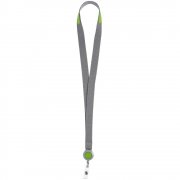 Чехол для карточки с лентой и ретрактором Devon, зеленый