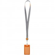 Чехол для пропуска с лентой и ретрактором Devon, оранжевый арт. 13773.20