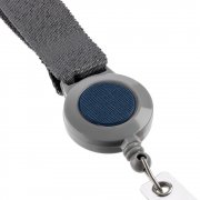 Чехол для пропуска с лентой и ретрактором Devon, синий арт. 13773.40 Чехол для пропуска с лентой и ретрактором Devon, синий арт. 13773.40