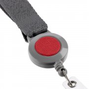 Чехол для пропуска с лентой и ретрактором Devon, красный арт. 13773.50 Чехол для пропуска с лентой и ретрактором Devon, красный арт. 13773.50