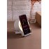 Bluetooth колонка-подставка "Smart Sound" с беспроводным (10W) зарядным устройством и подсветкой белый Bluetooth колонка-подставка "Smart Sound" с беспроводным (10W) зарядным устройством и подсветкой белый