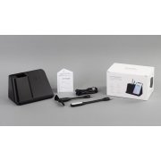 Карандашница "Black Star" с беспроводным (10W) зарядным устройством, вентилятором и лампой, с подсветкой логотипа черный