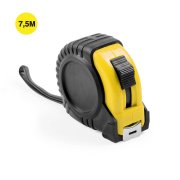 Рулетка GRADE с металлическим клипом 7,5 м., синяя, пластик Черный