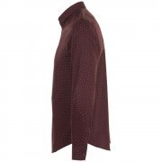 Рубашка мужская BECKER MEN, бордовая с белым