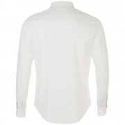 Рубашка мужская BECKER MEN, белая с темно-синим