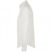 Рубашка мужская BECKER MEN, белая с темно-синим