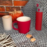 Кружка "Bali" с прорезиненным покрытием Зеленый