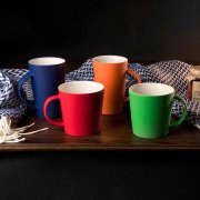 Кружка "Bali" с прорезиненным покрытием Красный