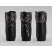 Термостакан "Монтана", покрытие пудра, 0,4 л. черный