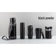 Термостакан "Монтана", покрытие пудра, 0,4 л. черный