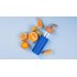 Бутылка для воды "Wellness" 0,6 л в силиконовом чехле синий Бутылка для воды "Wellness" 0,6 л в силиконовом чехле синий