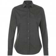 Рубашка женская BECKER WOMEN, темно-серая с белым