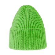 Шапка OAK рельефная из пряжи Polylana® Зеленое яблоко