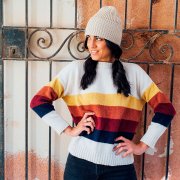 Шапка OAK рельефная из пряжи Polylana® Светло-серый