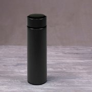 Термос THERMO с ситечком и индикатором температуры, 500 мл черный