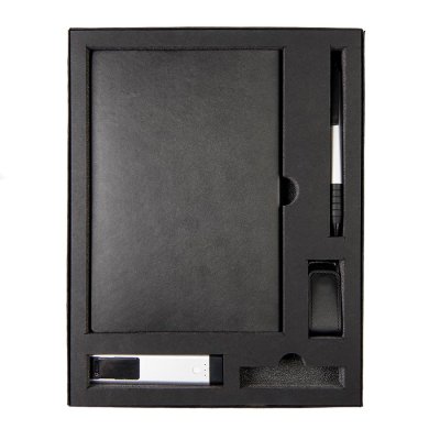 Коробка "Tower", сливбокс, размер 20*29*4.5 см, картон черный,300 гр. ложемент изолон черный