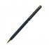 SLIM, ручка шариковая, темно-синий/золотистый, металл Темно-синий