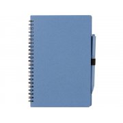 Блокнот А5 «Toledo M» с обложкой из пшеницы и пластика и шариковой ручкой