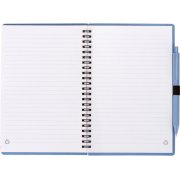 Блокнот А5 «Toledo M» с обложкой из пшеницы и пластика и шариковой ручкой