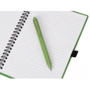 Блокнот А5 «Toledo M» с обложкой из пшеницы и пластика и шариковой ручкой