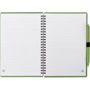 Блокнот А5 «Toledo M» с обложкой из пшеницы и пластика и шариковой ручкой