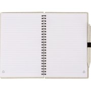 Блокнот А5 «Toledo M» с обложкой из пшеницы и пластика и шариковой ручкой