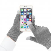 Перчатки сенсорные Real Talk, серые арт. 52802.10