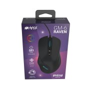 Мышь игровая HIPER RAVEN GM-6, черный черный