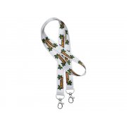 Ланъярд под сублимацию с 2-мя карабинами