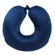 Подушка дорожная "SOFT"; memory foam, микрофибра синий Синий