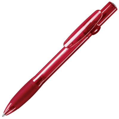 ALLEGRA LX, ручка шариковая с грипом, прозрачный красный, пластик Красный