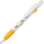 ALLEGRA, ручка шариковая, желтый/белый, пластик Жёлтый