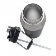 Стальная вакуумная бутылка 2-в-1, 1 л