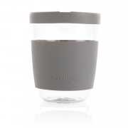 Стакан из боросиликатного стекла Ukiyo с силиконовой крышкой и держателем