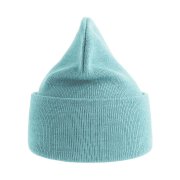 Шапка вязаная PURE с отворотом из пряжи Polylana Голубой