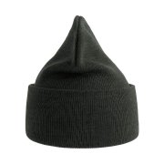 Шапка вязаная PURE с отворотом из пряжи Polylana Темно-серый