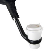 Зонт-трость LIVERPOOL с ручкой-держателем, полуавтомат Черный