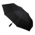 Зонт PRESTON складной с ручкой-фонариком, полуавтомат; черный; D=100 см; 100% полиэстер Черный